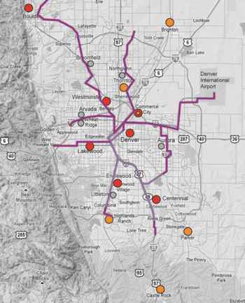 Denver Metro 					Light Rail Connectivity